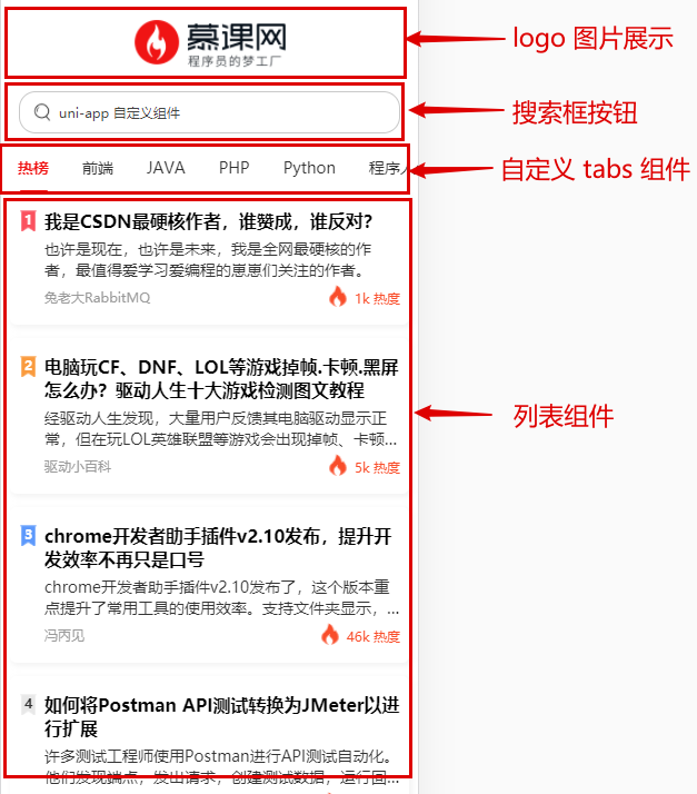 热搜页面