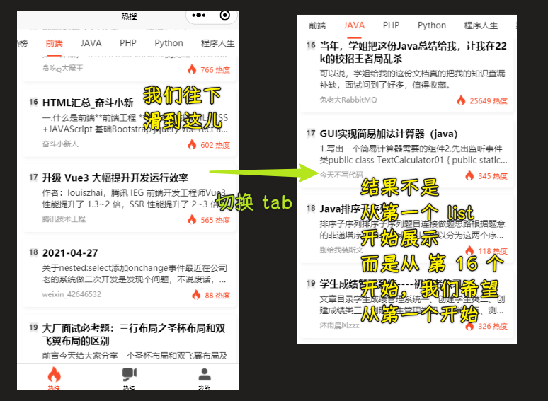 控制列表滚动位置