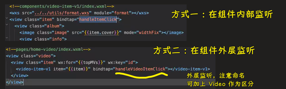 监听组件