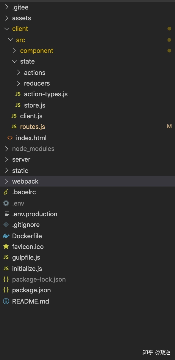 用了同构的项目