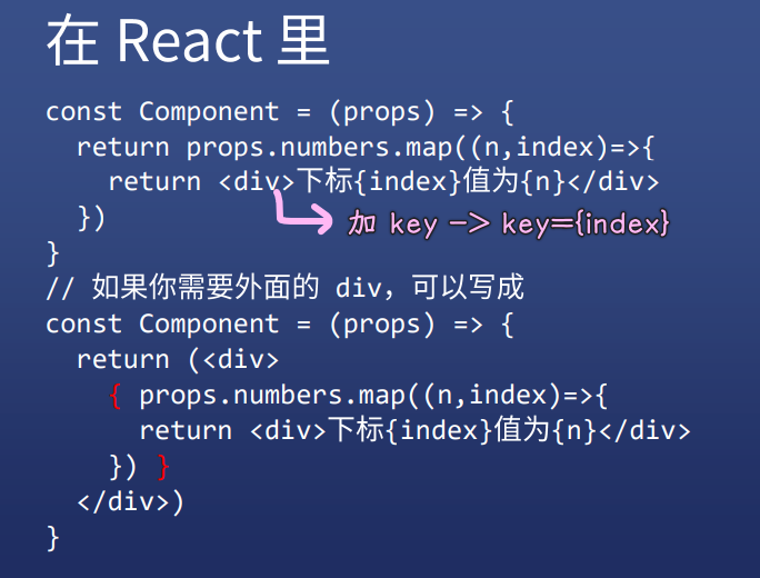 React